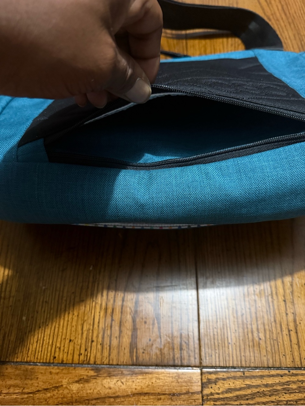 OGIO Teal Messenger Bag with Black Strap - Picture 7 of 11